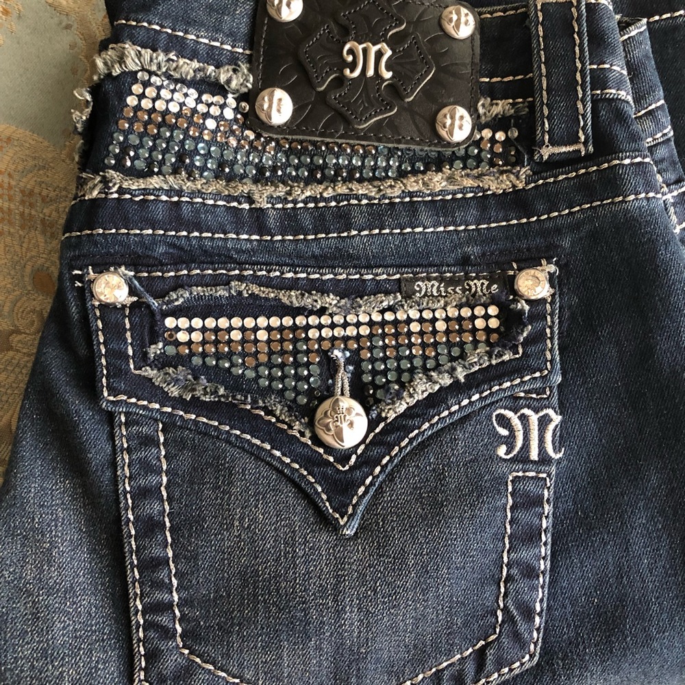 Miss Me Bling Boot Cut Jeans Size 30 X 34
